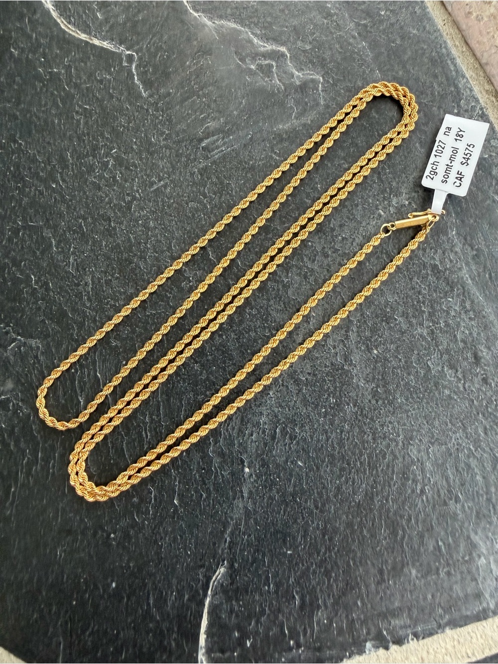 Classic 18kt. Yellow Gold Rope Chain Necklace 30”